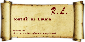 Rostási Laura névjegykártya